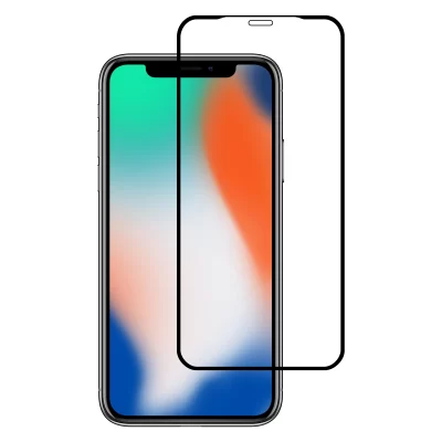 Apple iPhone X Tempered Glass Screen Protector black Namibia