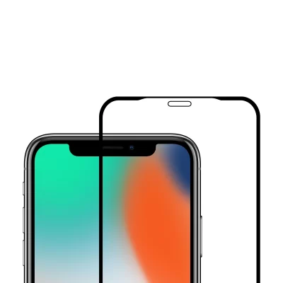 Apple iPhone X Tempered Glass Screen Protector black top Namibia