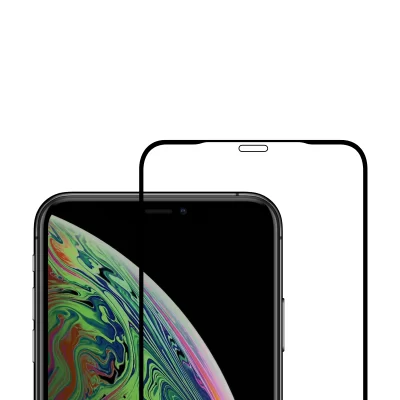 Apple iPhone XS Max Tempered Glass Screen Protector black top Namibia
