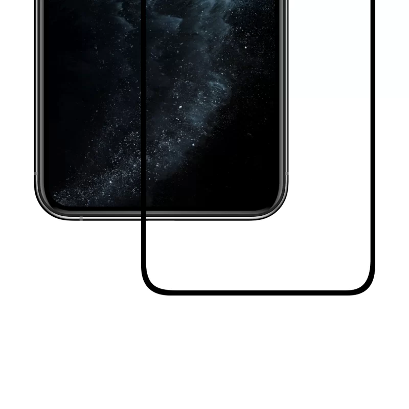 Apple iPhone 11 Pro Max Tempered Glass Screen Protector black bottom Namibia