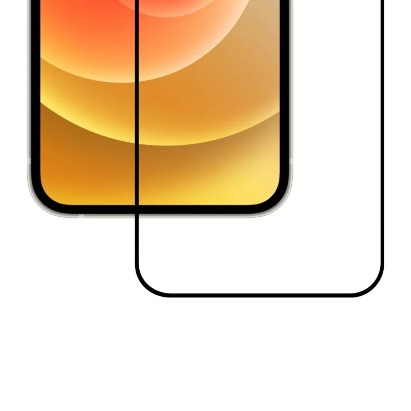 Apple iPhone 12 mini Tempered Glass Screen Protector black bottom Namibia