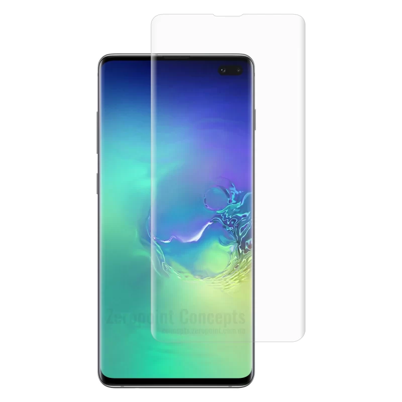Samsung Galaxy S10+ UV liquid glue Tempered Glass Screen Protector replacement Namibia
