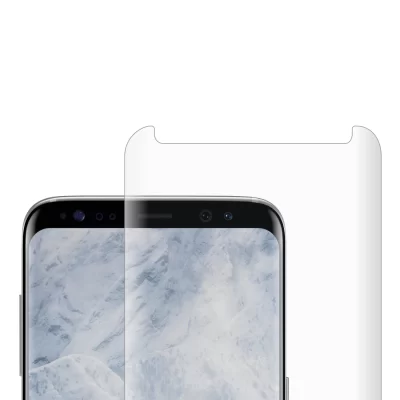 Samsung Galaxy S8+ UV liquid glue Tempered Glass Screen Protector Top
