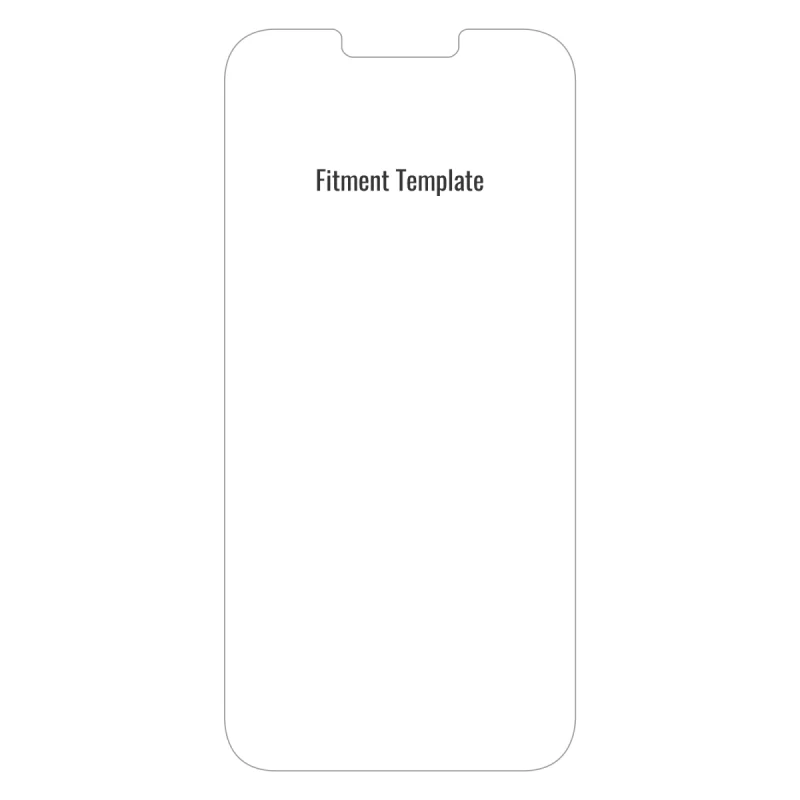 Apple iPhone 13 Pro Max Paper Screen Protector Fitment Template