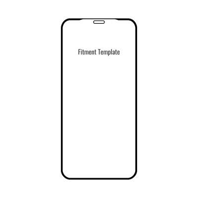 Apple iPhone X Paper Screen Protector Fitment Template